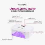 Lampara UV LED Diamond Collection de Semilac 24W48 1