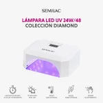 Lampara UV LED Diamond Collection de Semilac 24W48 7