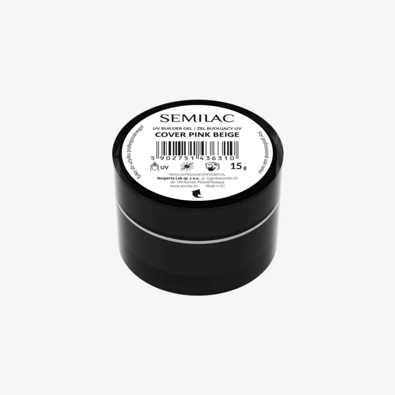Semilac Builder Gel Cover Pink Beige 15 g 1