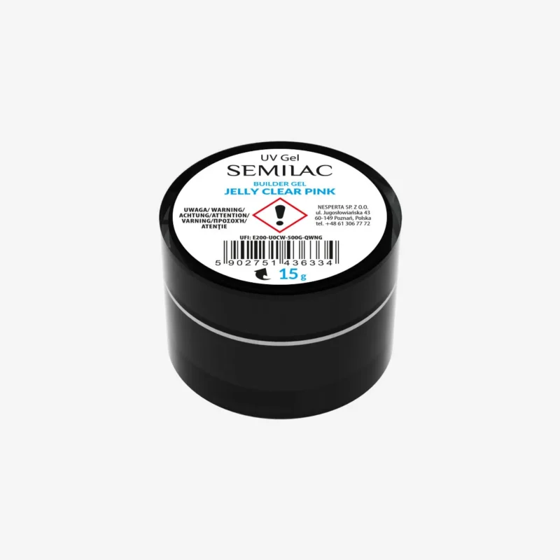 Semilac Builder Jelly Gel Clear Pink 15 g 2