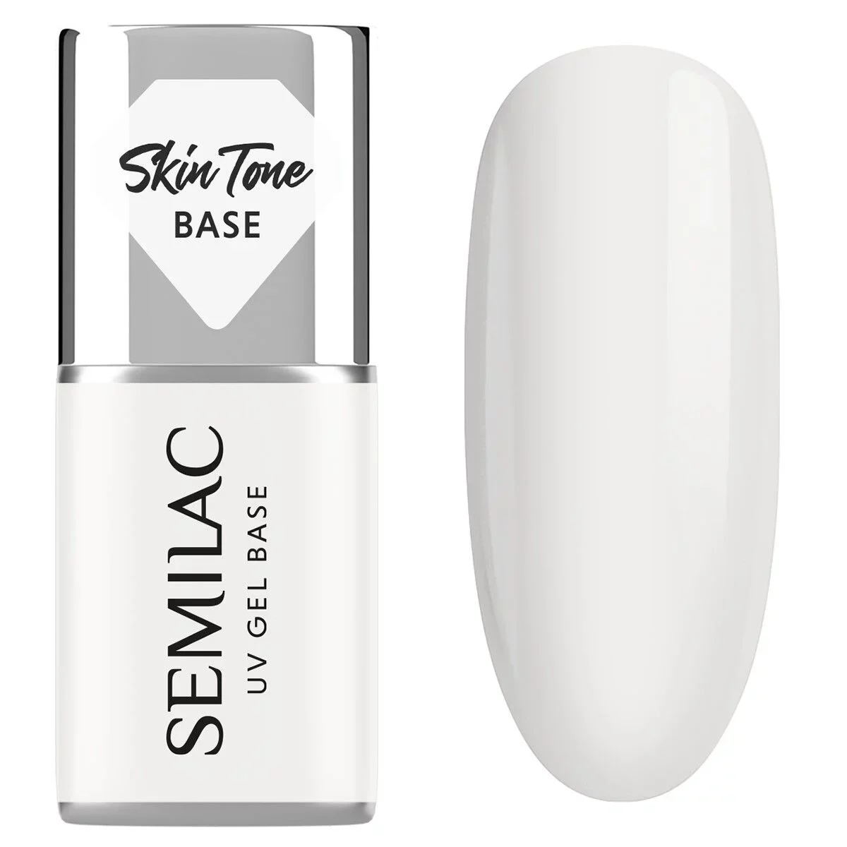 Semilac Skin Tone Cover Base Coconut Cream 7 ml 1