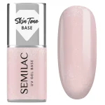 Semilac Skin Tone Cover Base Glitter Beige 7 ml 1