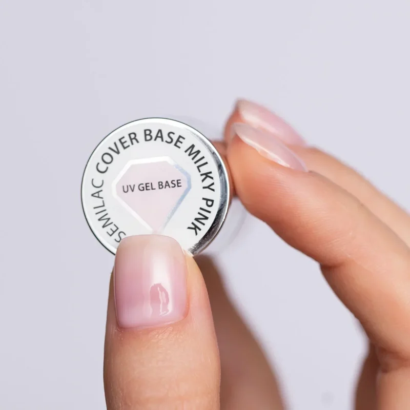 Semilac Skin Tone Cover Base Milky Pink 7 ml 4
