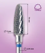 KMIZ 116194 Fresa de Carburo de Tungsteno Parábola con Corte Cruzado Medio