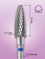 KMIZ 117669 Fresa de Carburo de Tungsteno Forma Parábola con Corte Medio y Punta Activa