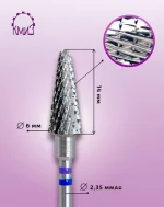 KMIZ 118987 Fresa de Carburo de Tungsteno de Triple Corte y Forma de Cono