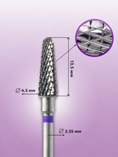 KMIZ 118983 Fresa Carburo Cono Corte Triple Intermedio 4 5 mm
