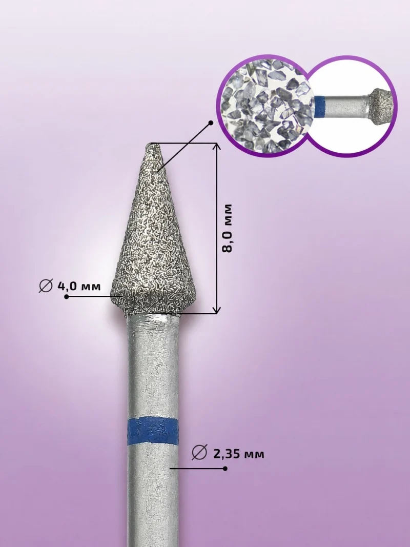 KMIZ 11174 Fresa Diamante Cono Grano Medio 4 0 mm
