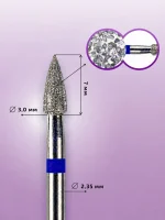 KMIZ 118327 Fresa Diamante Aguja Grano Medio 3 0 mm