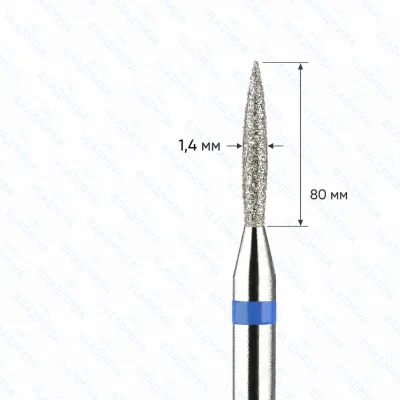 VLADMIVA 866 104 243 080 014 Fresa Diamante Llama Grano Medio 1 4 mm