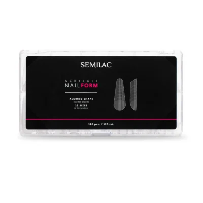 Semilac Molde de uñas con forma almendrada para Acrylgel 120 uds 1