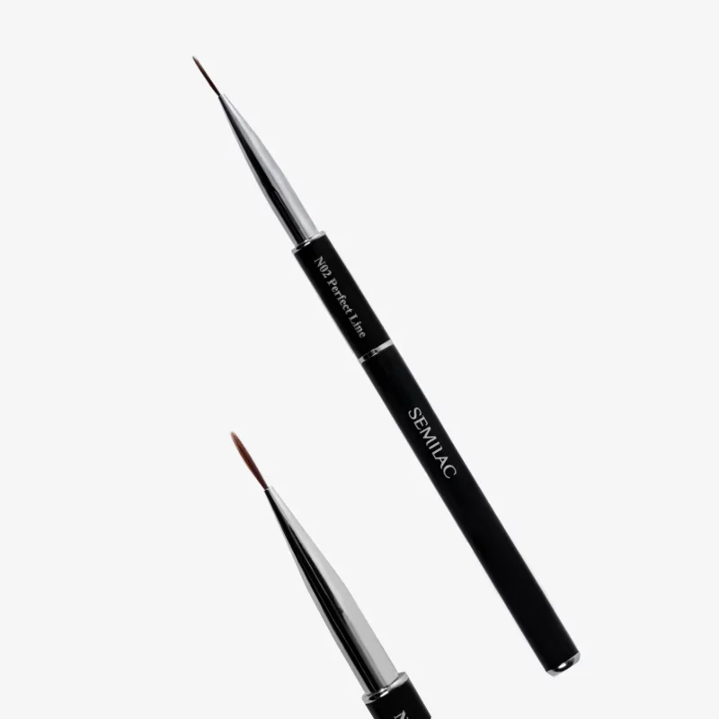 Semilac Pincel N02 Perfect Line para nail art con cerdas largas y finas