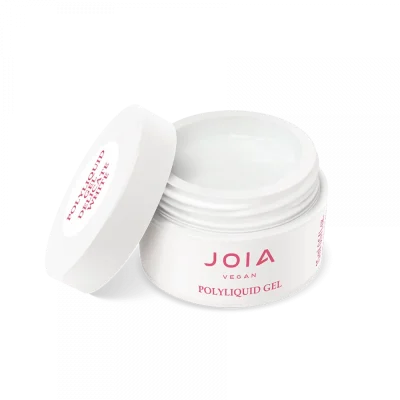 Gel líquido blanco JOIA vegan PolyLiquid Gel 02 Delicate White 15 ml - vista del producto