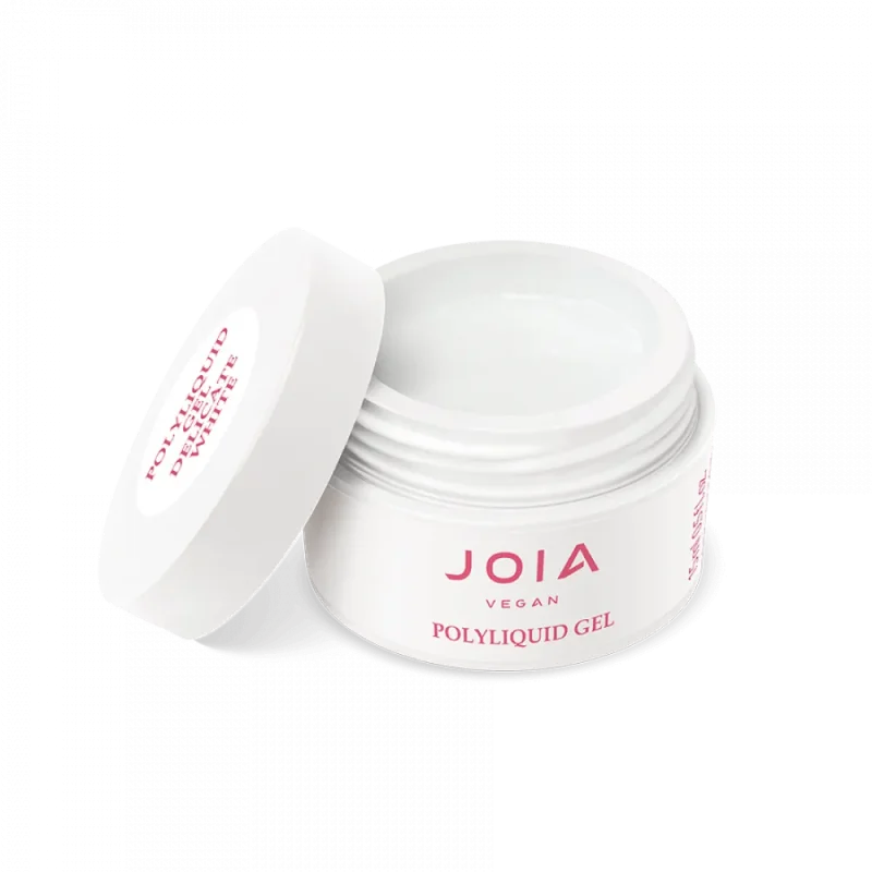 Gel líquido blanco JOIA vegan PolyLiquid Gel 02 Delicate White 15 ml - vista del producto